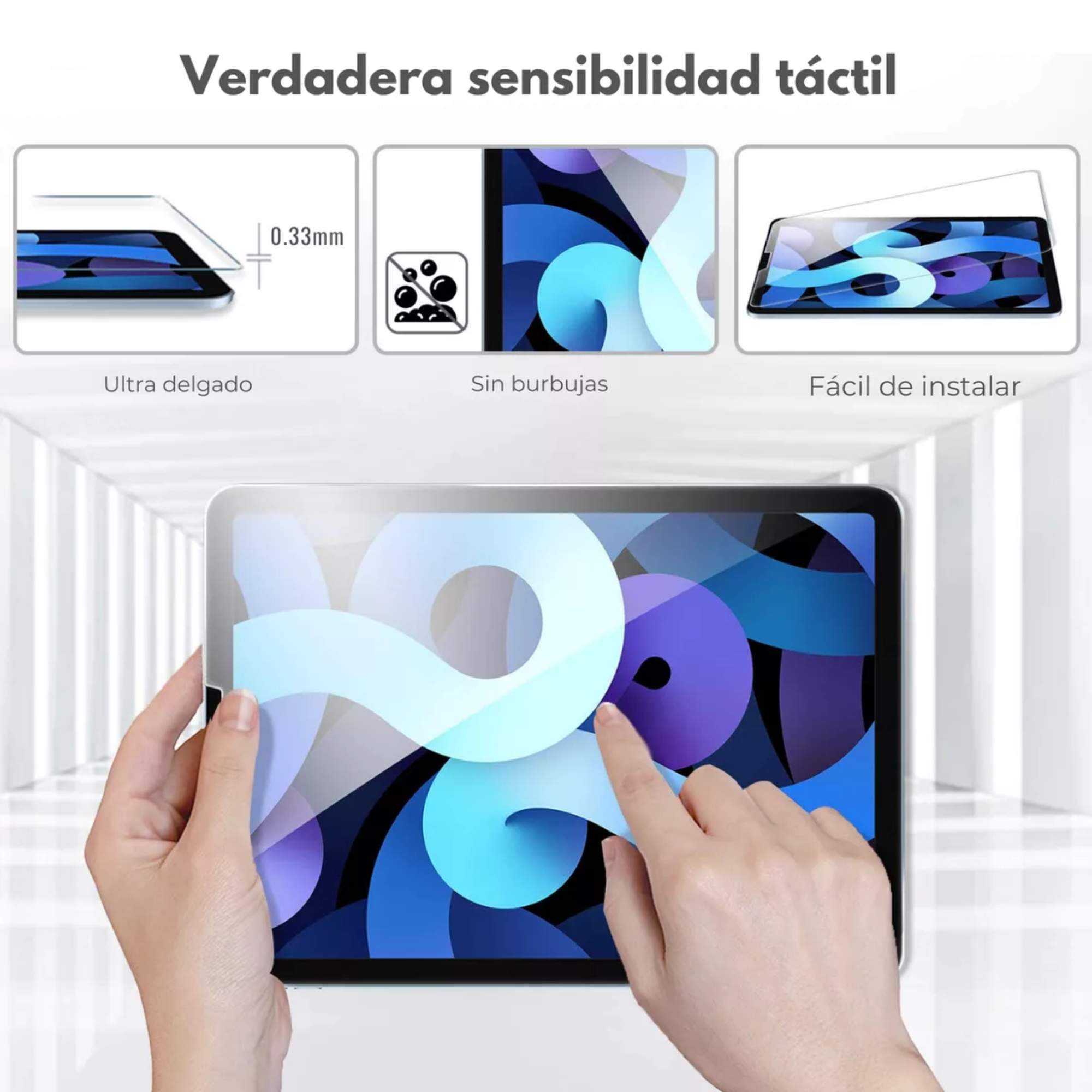Mica De Cristal Templado Protector De Pantalla Para iPad Air 13  M2 Pro 13 M4