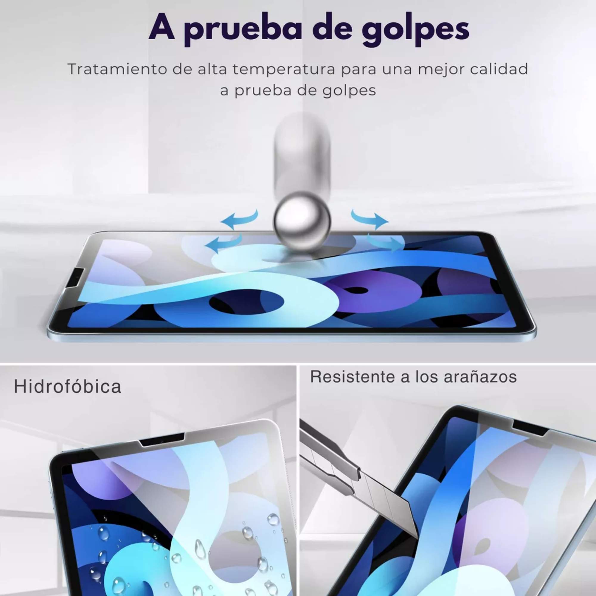 Mica De Cristal Templado Protector De Pantalla Para iPad Air 13  M2 Pro 13 M4