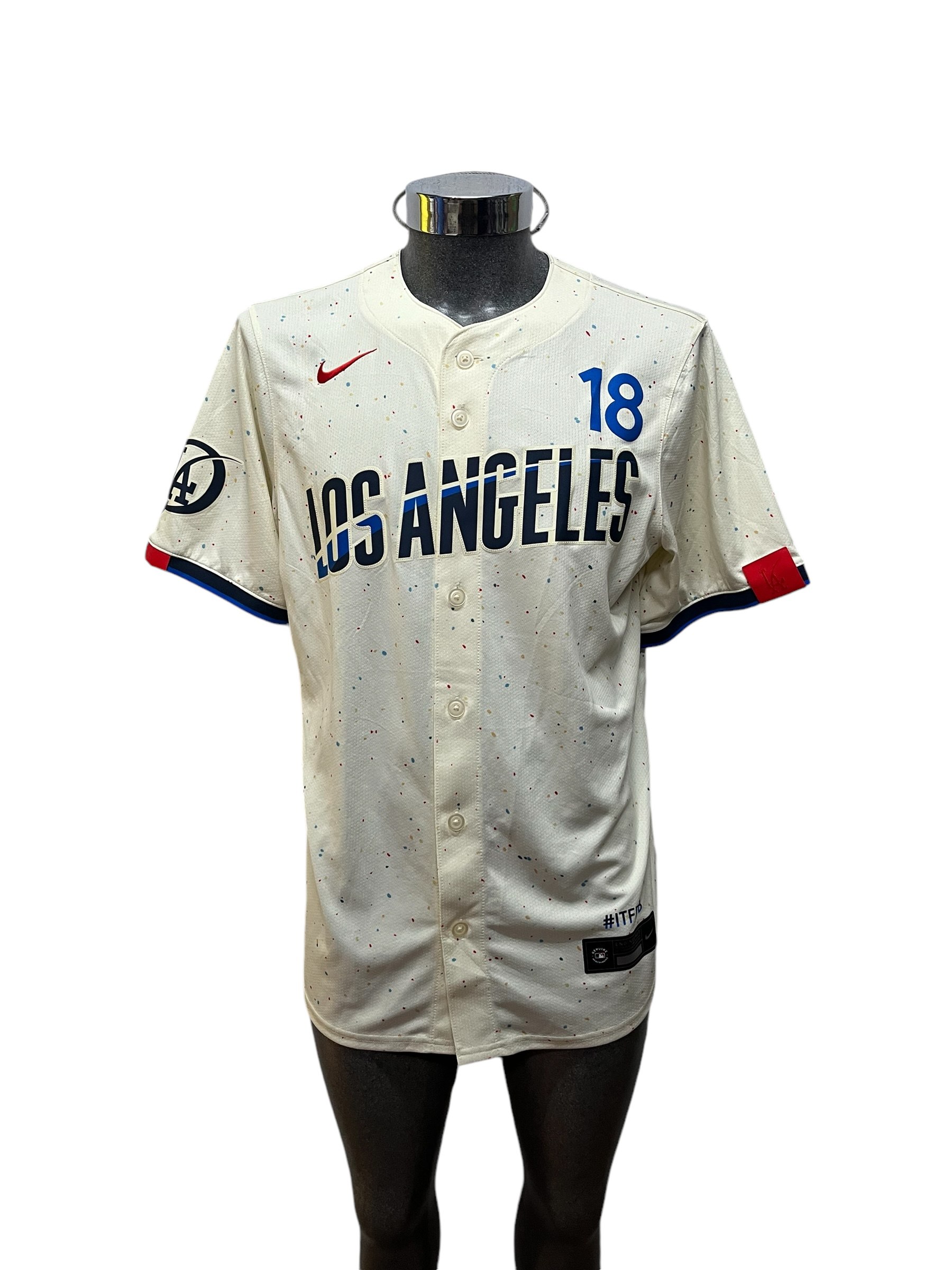 Jersey Original Nike Beisbol MLB Los Angeles Dodgers City Connect #18 T7LM-LDC1-LD9-4R8