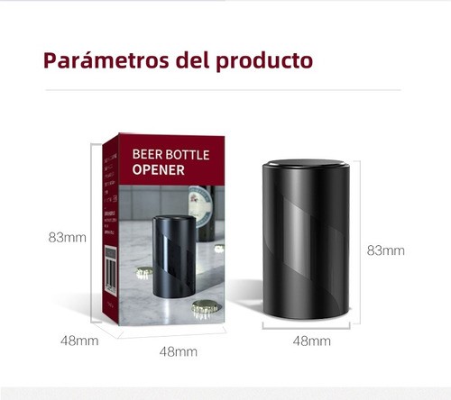 Destapador De Cerveza Abrebotella Ideal Portátil NEGRO
