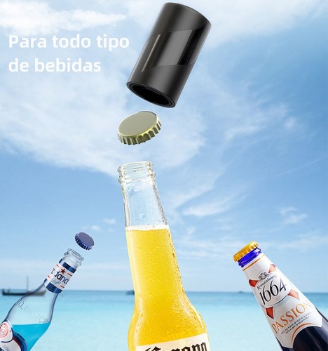 Destapador De Cerveza Abrebotella Ideal Portátil NEGRO