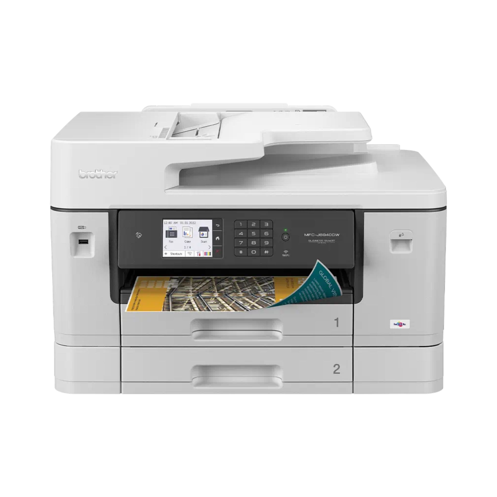 Impresora Multifuncional Brother Business Smart Pro MFCJ6940DW, Sistema de Tinta Continua, USB, Ethernet, Wi-Fi, Dúplex, 35 ppm Negro, 32 ppm Color