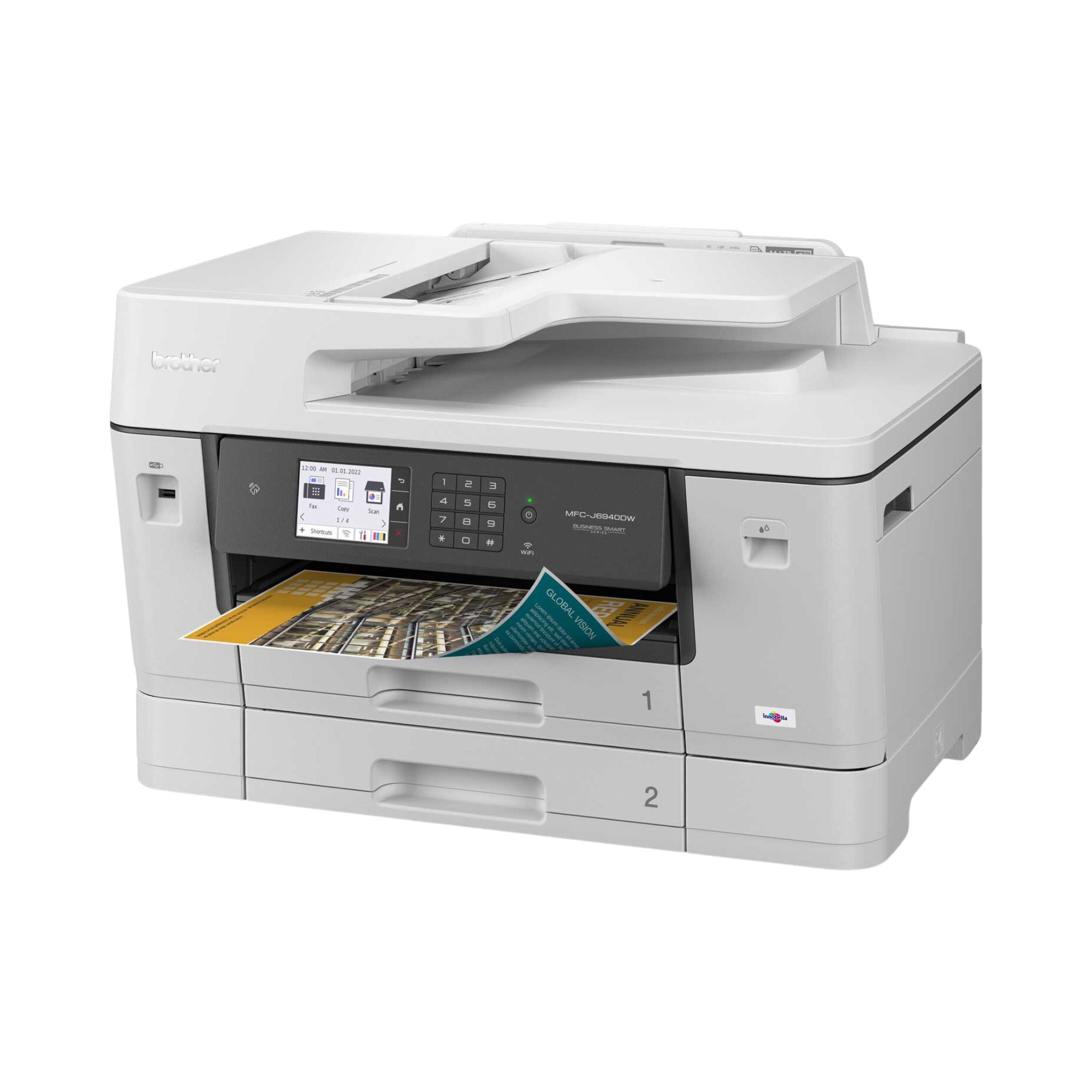 Impresora Multifuncional Brother Business Smart Pro MFCJ6940DW, Sistema de Tinta Continua, USB, Ethernet, Wi-Fi, Dúplex, 35 ppm Negro, 32 ppm Color