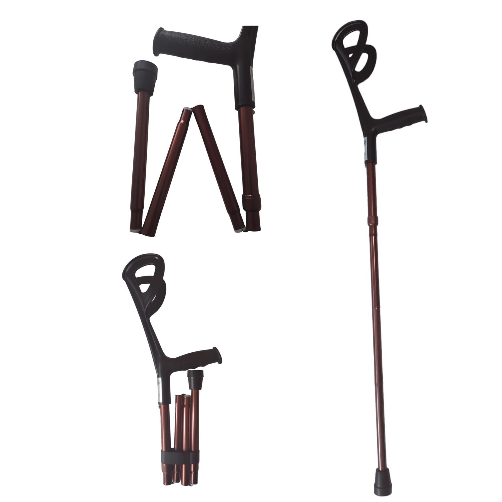 Muletas Canadienses Plegables De Aluminio Resistente Ajustables