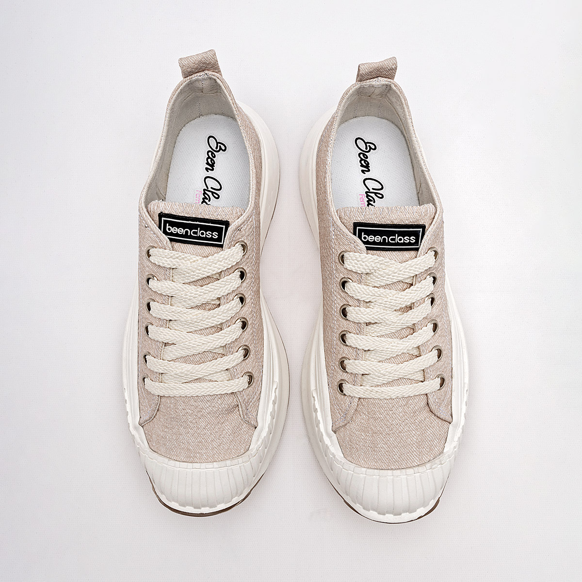 Tenis Chunky Para Mujer BEEN CLASS 129665 Beige E9