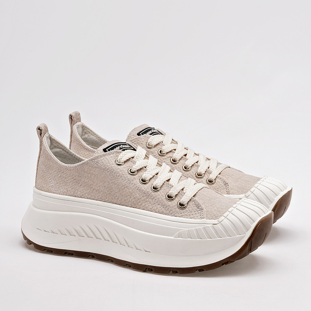 Tenis Chunky Para Mujer BEEN CLASS 129665 Beige E9