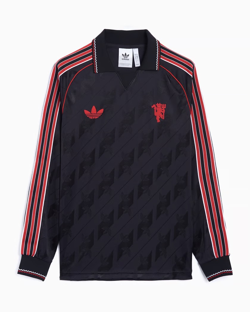 Jersey original Adidas Manchester United Lifestyler manga larga IS6522