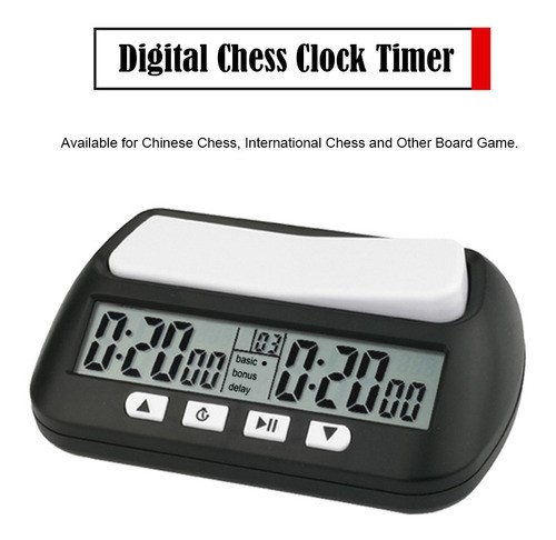 Reloj De Ajedrez Profesional Temporizador De Ajedrez Digital NEGRO