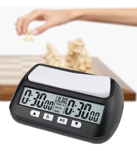 Reloj De Ajedrez Profesional Temporizador De Ajedrez Digital NEGRO