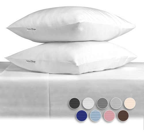 Juego De Sabanas Matrimonial Egipcian Premium 2,800 Hilos BLANCO