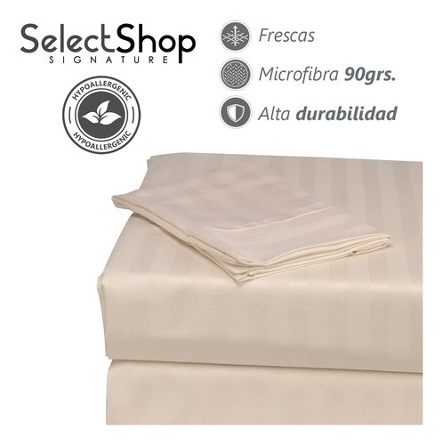 Juego De Sabanas Matrimonial Egipcian Premium 2,800 Hilos CREMA