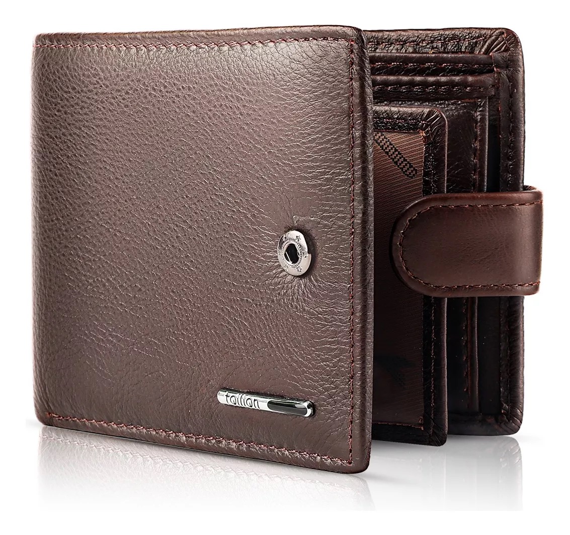 Cartera Caballero Piel Wallet Carteras Para Hombre Billetera
