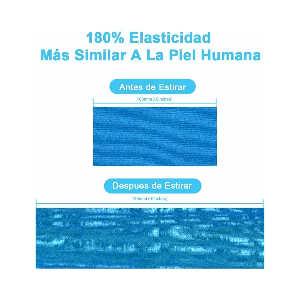 Cinta Kinesiologica Vendaje Neuromuscular Tape 5mx2.5cm 6pcs