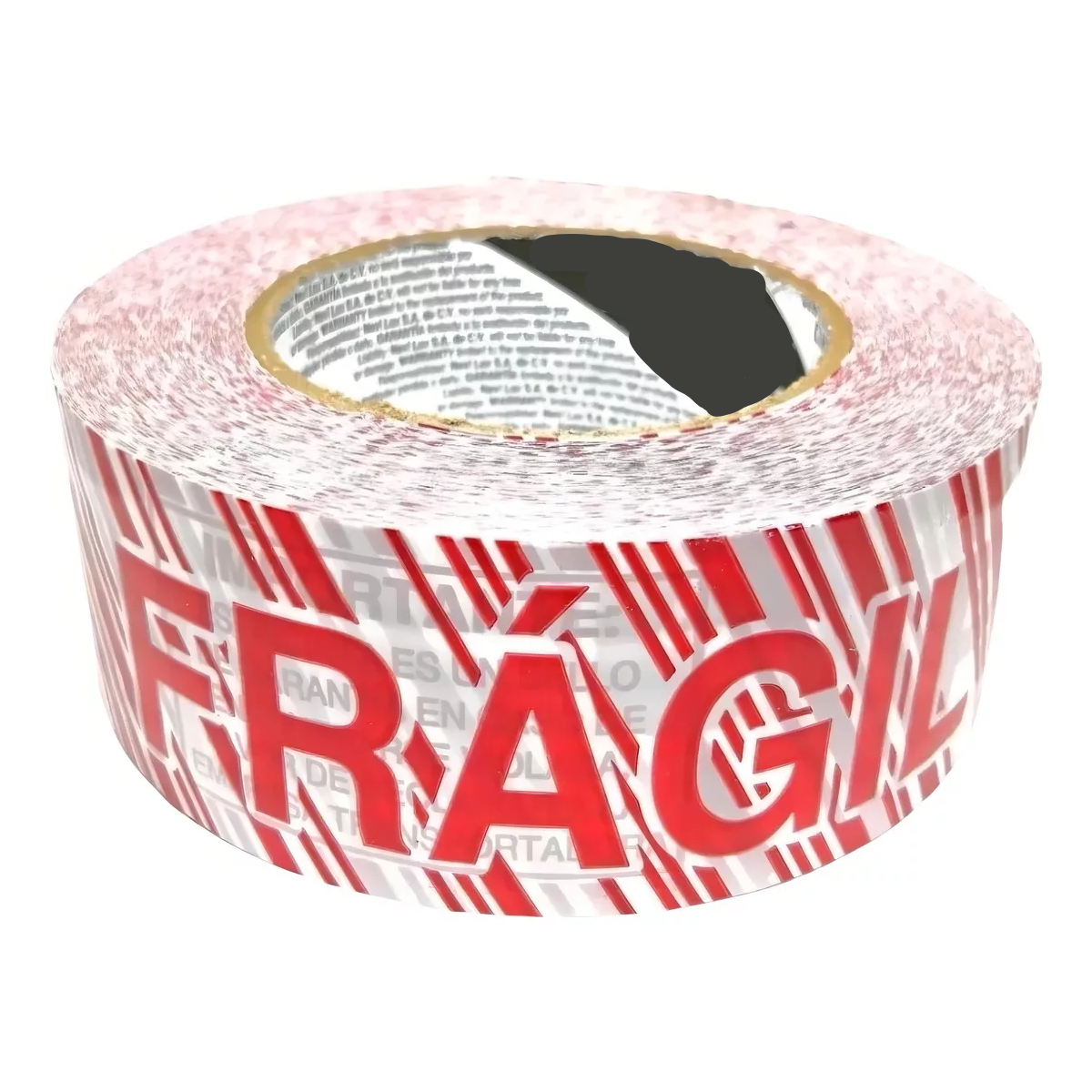 Cinta Adhesiva Para Embalajes Frágiles  48 mm x 150 Mts Blanco/Rojo