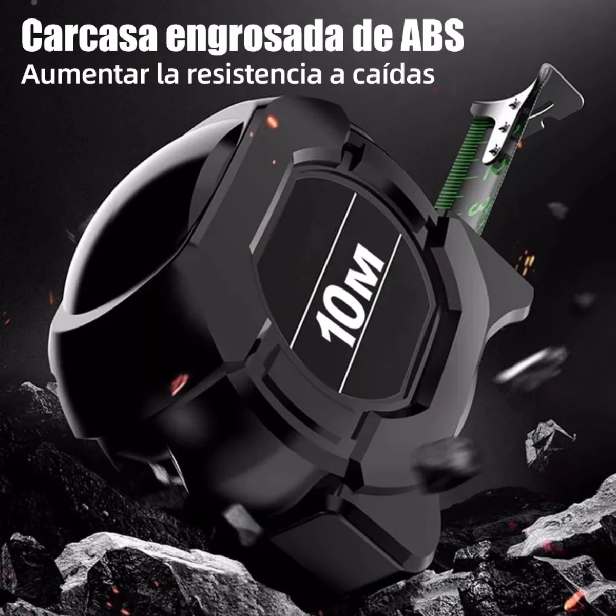 Flexómetro A10is7 10m Acero Plástico Cm Mm.