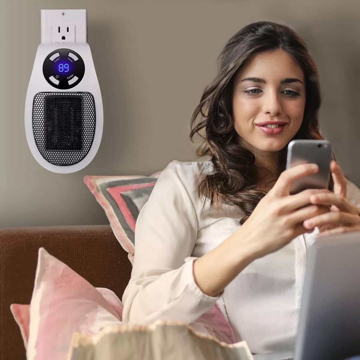 Calentador Espacio 350w, Ventilador De Calor