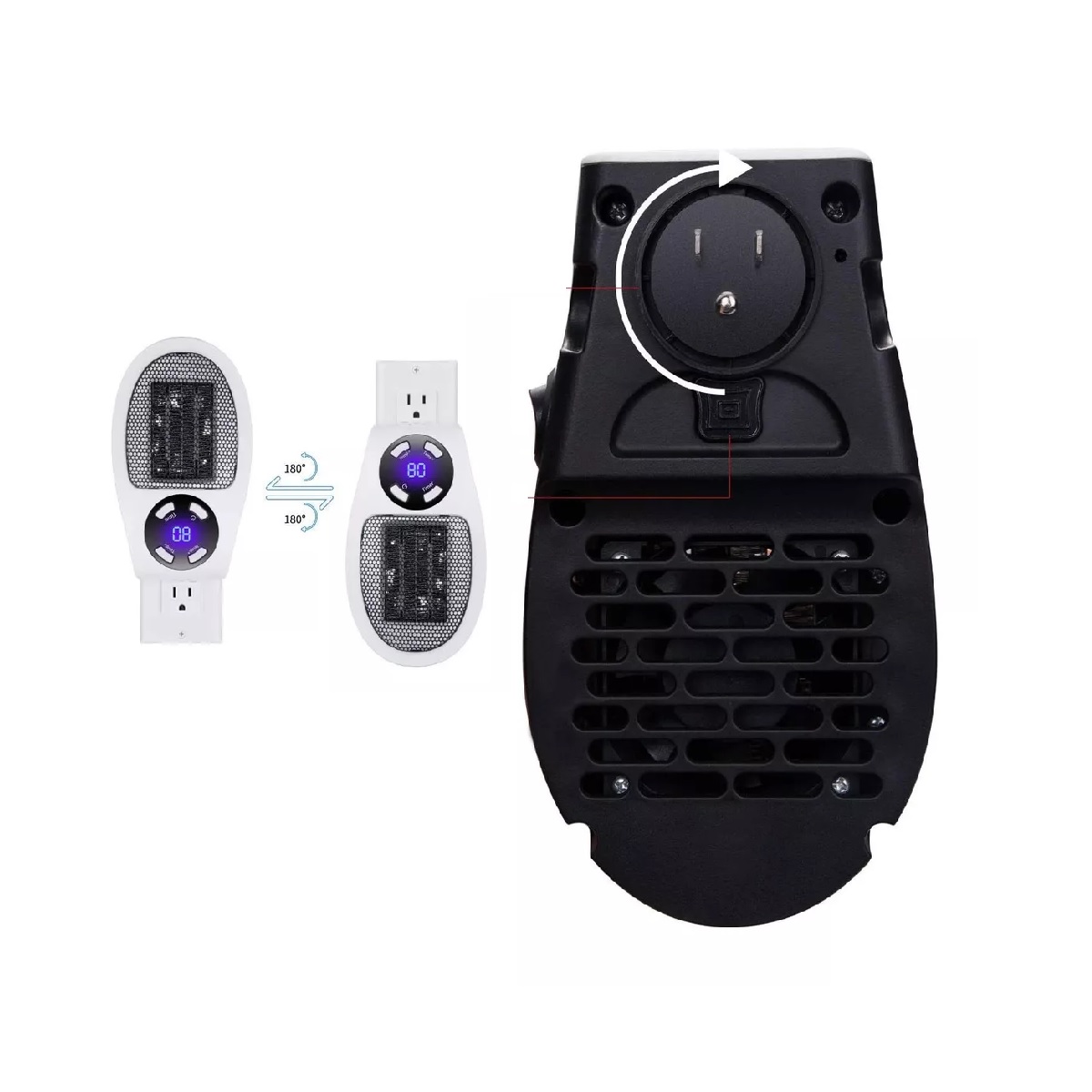 Calentador Espacio 350w, Ventilador De Calor