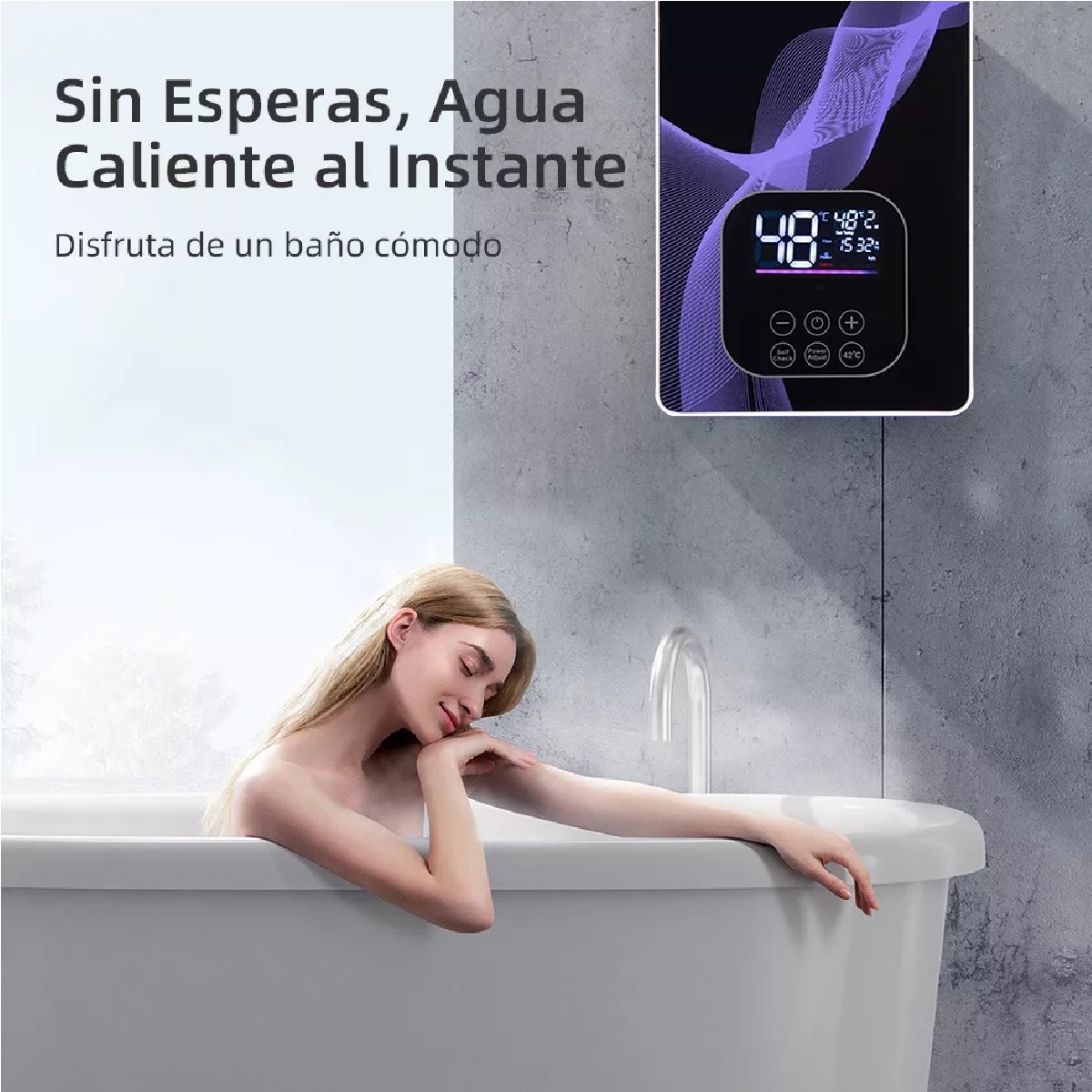 Calentador De Agua Eléctrico YT001 Negro 110V