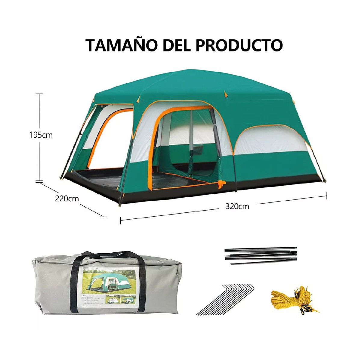 Carpa playa/bosque carpa para 5-8 personas