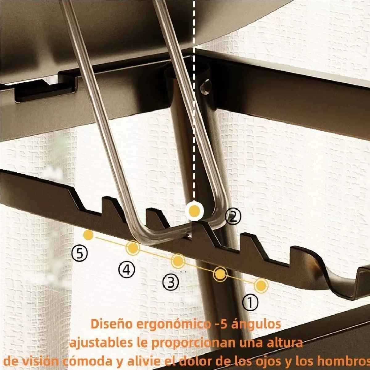 Mesa De Ordenador Cama Plegable Y Elevable Negro