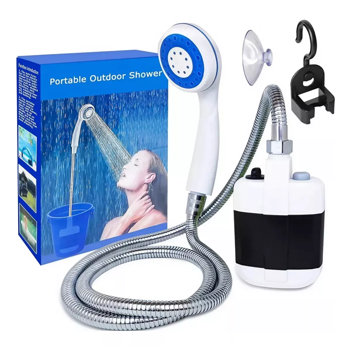 Ducha Portable Para Exterior Con Manguera Flexible Camping