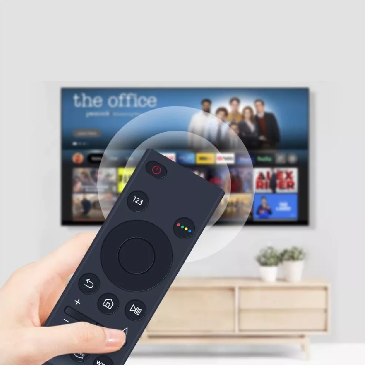 Control Para Samsung Smart Tv 4k Curve Con Voz Bn59 + Funda