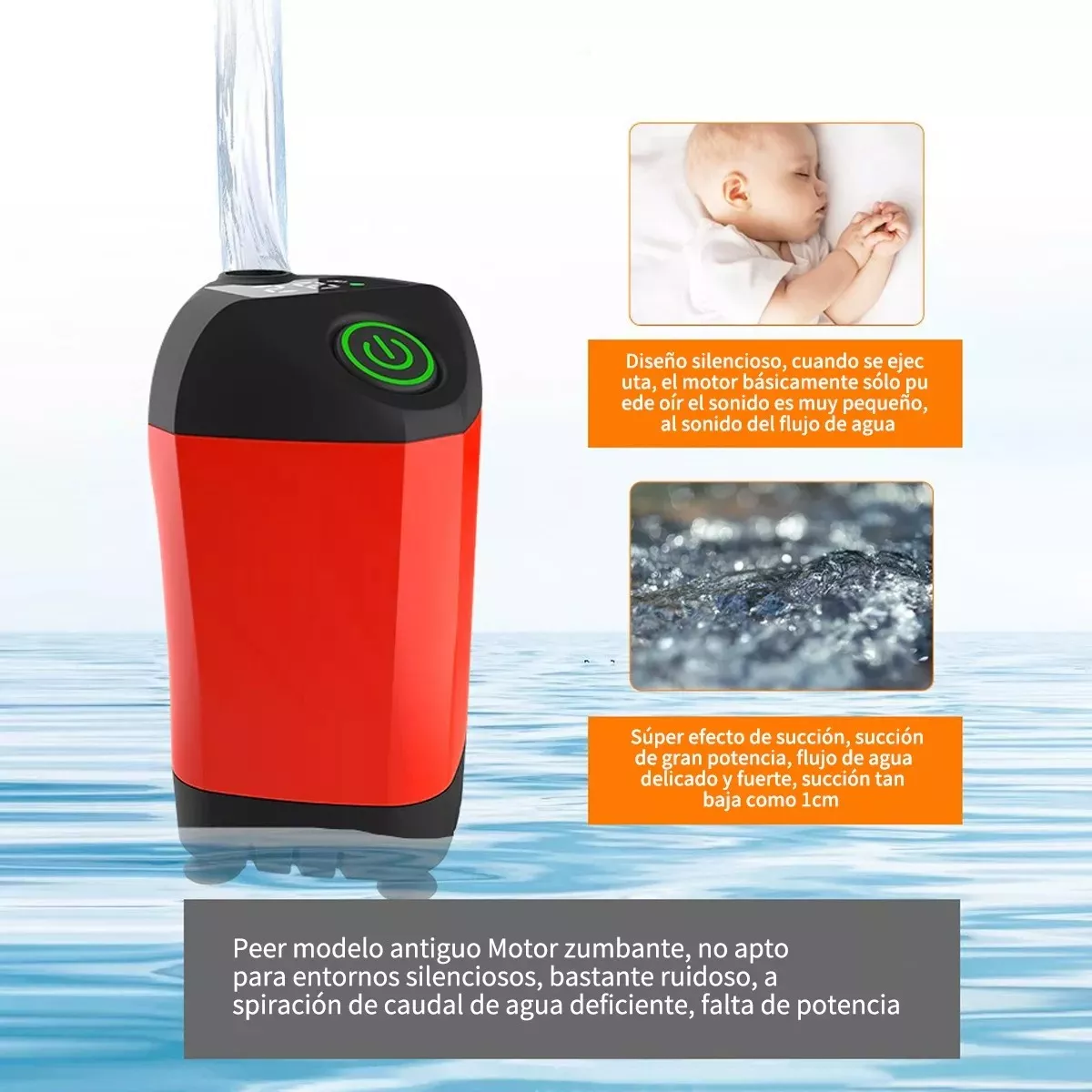 Ducha Portátil Para Camping Electric Regadera Ducha Exterior Rojo