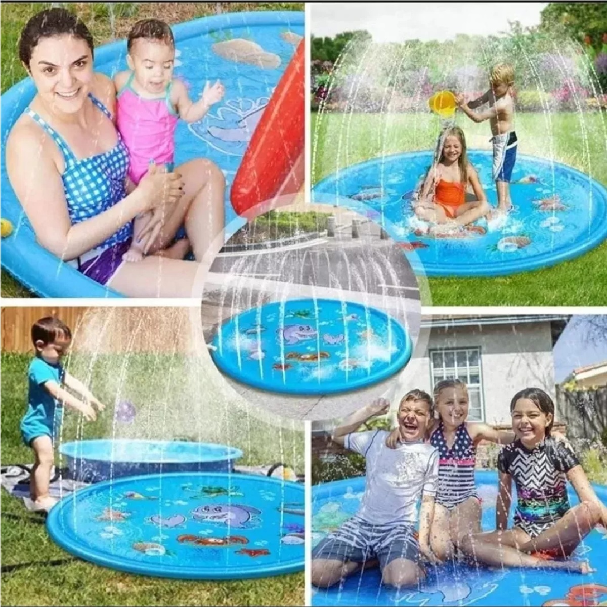 Alberca Tapete Acuático Chapoteadero Niños/bebes 170 Cms