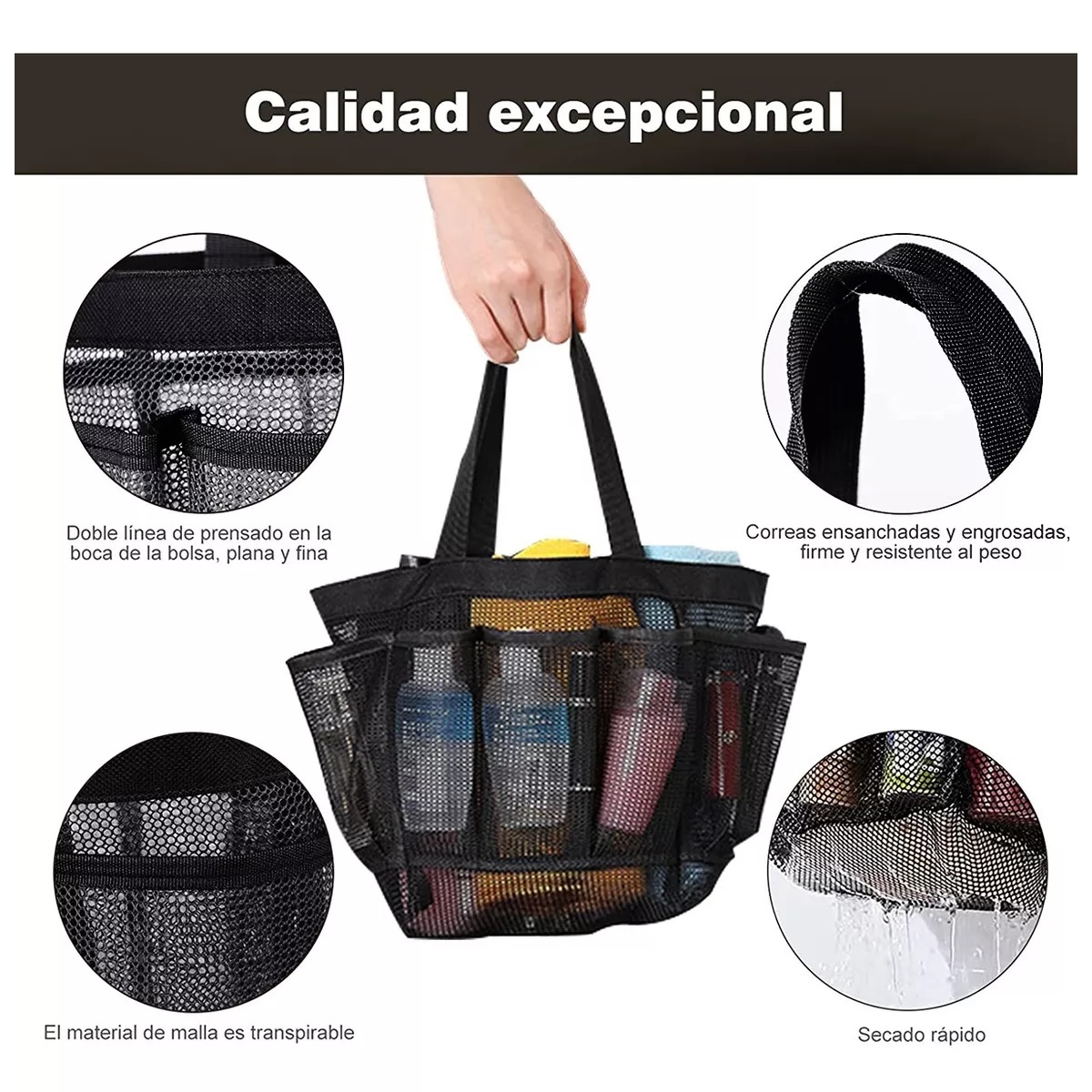 Bolsa De Ducha Portátil Colgante Accesorios De Baño