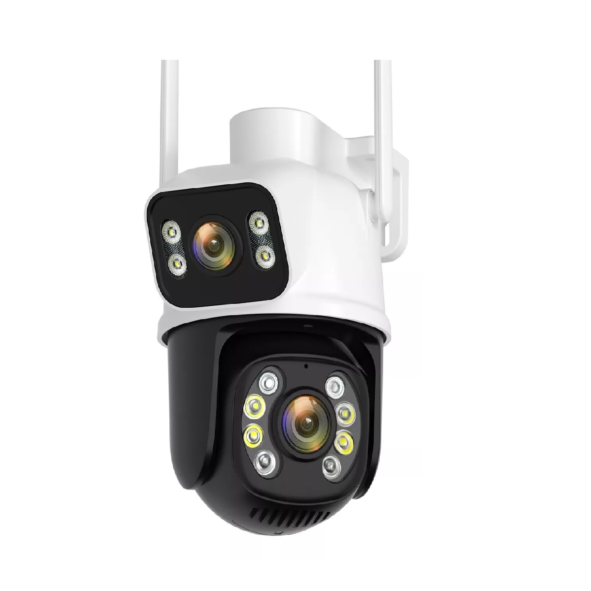 Cámara de Seguridad Inalámbrica 8MP Con Visión Nocturna Negro/Blanco