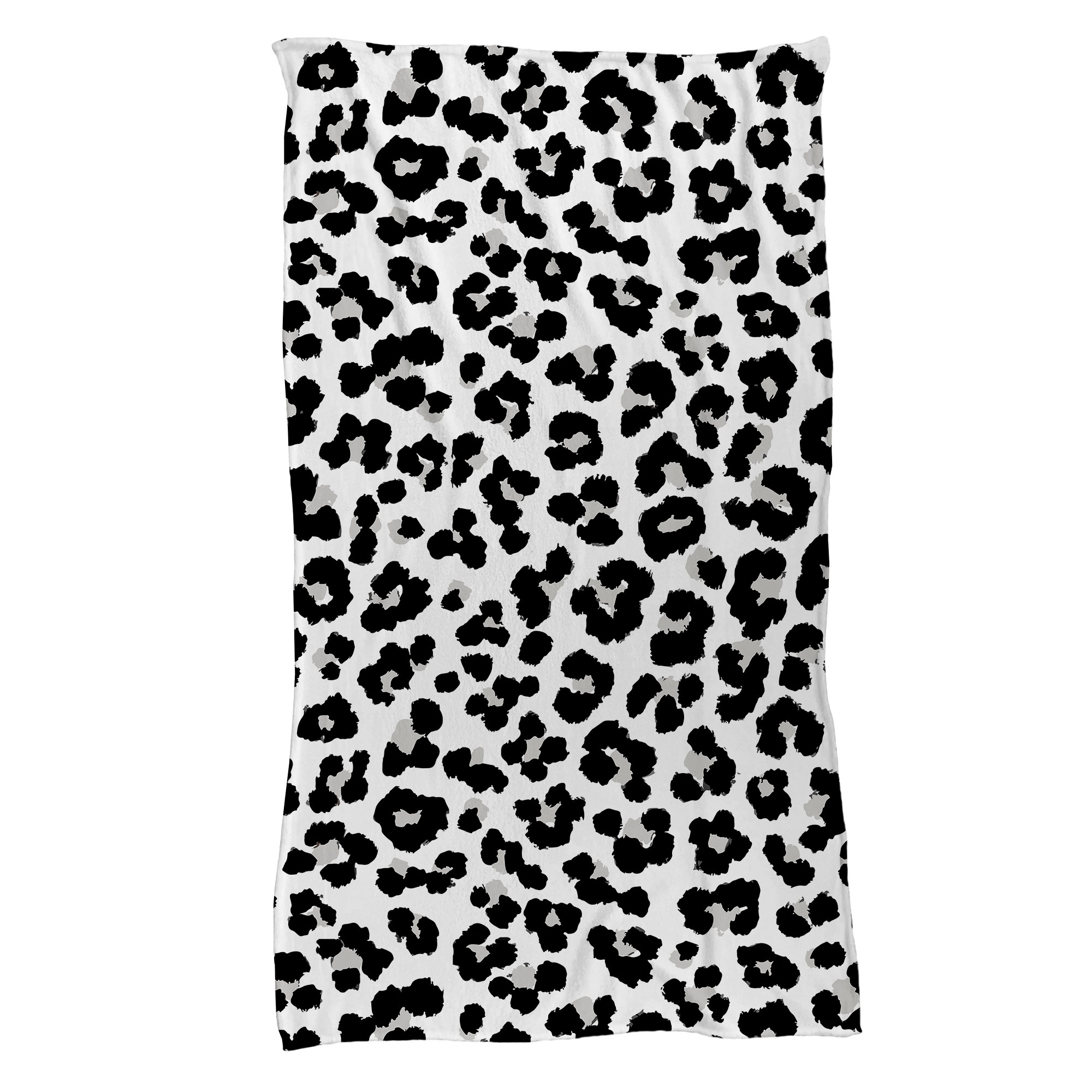 Cobija Manta Frazada Animal Print De Leopardo Blanco Suave Y Ligera De Alta Calidad.