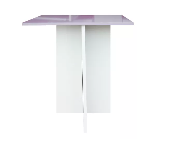 Mesa De Centro sala minimalista Mdf Melamico Resistente Violeta Pastel