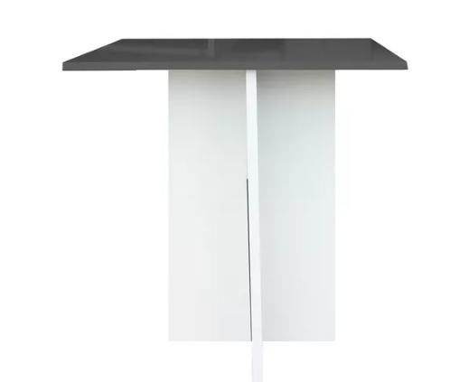 Mesa De Centro Vinil Metalico Mdf Melamico Minimalista Color Negro