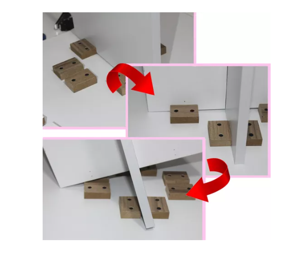 Mesa De Centro Mdf Melamico Vinil Metalico Tipo Marmol Resist Blanco