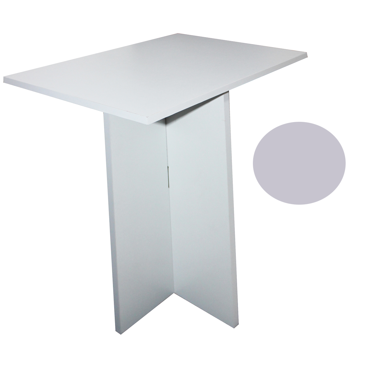 Mesa De Centro sala minimalista Mdf Melamico Resistente Violeta Pastel