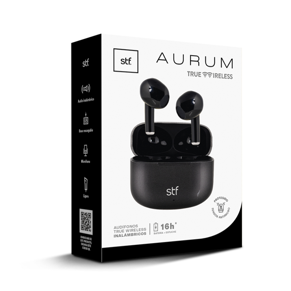 Audifono Stf Aurum Negro True Wireless
