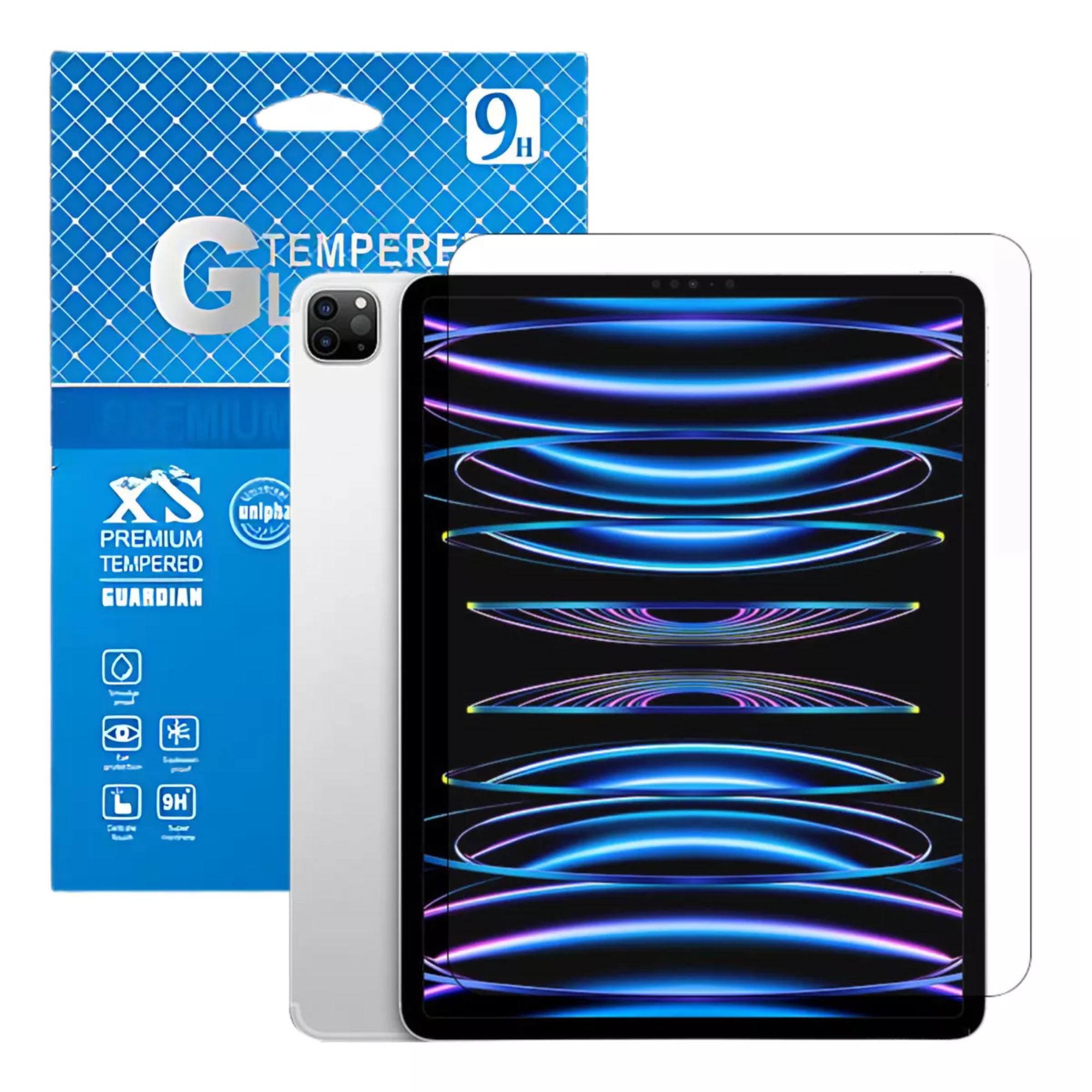 Protector de Pantalla para iPad con Doble Capa de Seguridad y Dureza 9H Alta Transparencia y Original Para iPad Pro 12.9