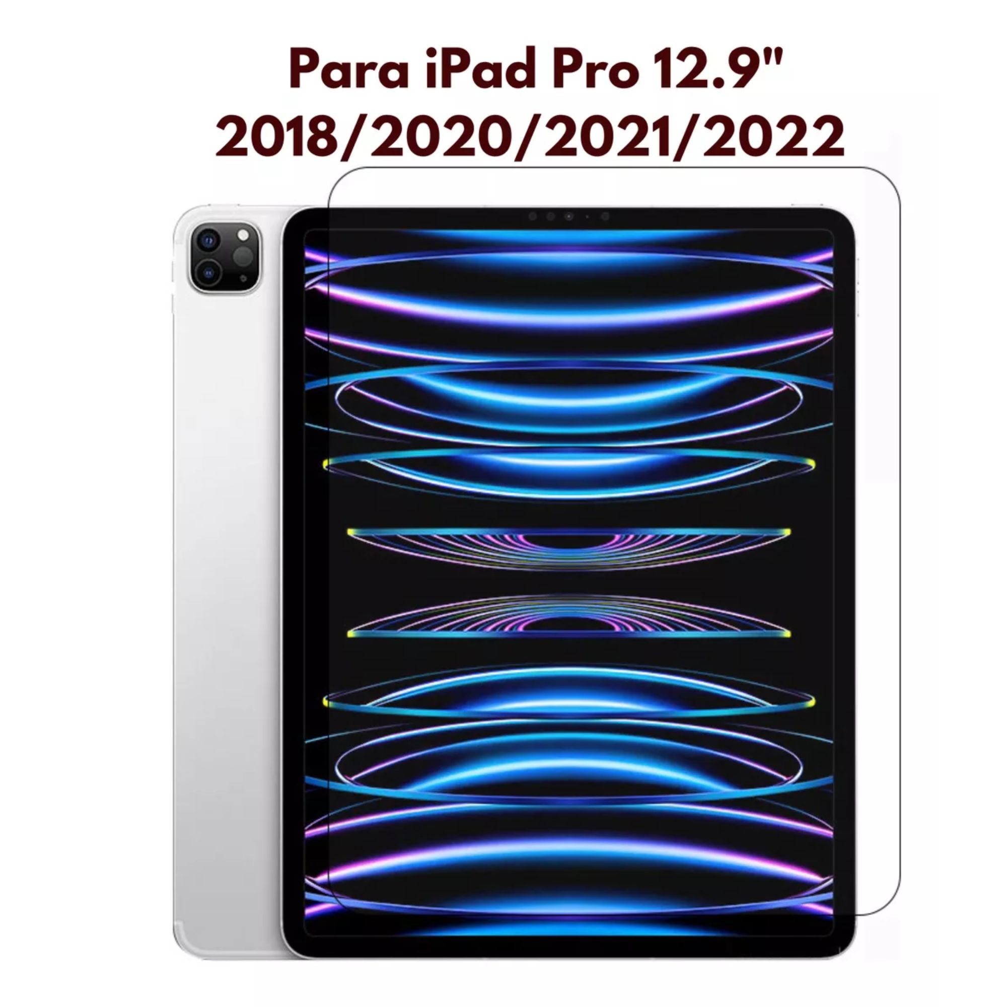Protector de Pantalla para iPad con Doble Capa de Seguridad y Dureza 9H Alta Transparencia y Original Para iPad Pro 12.9
