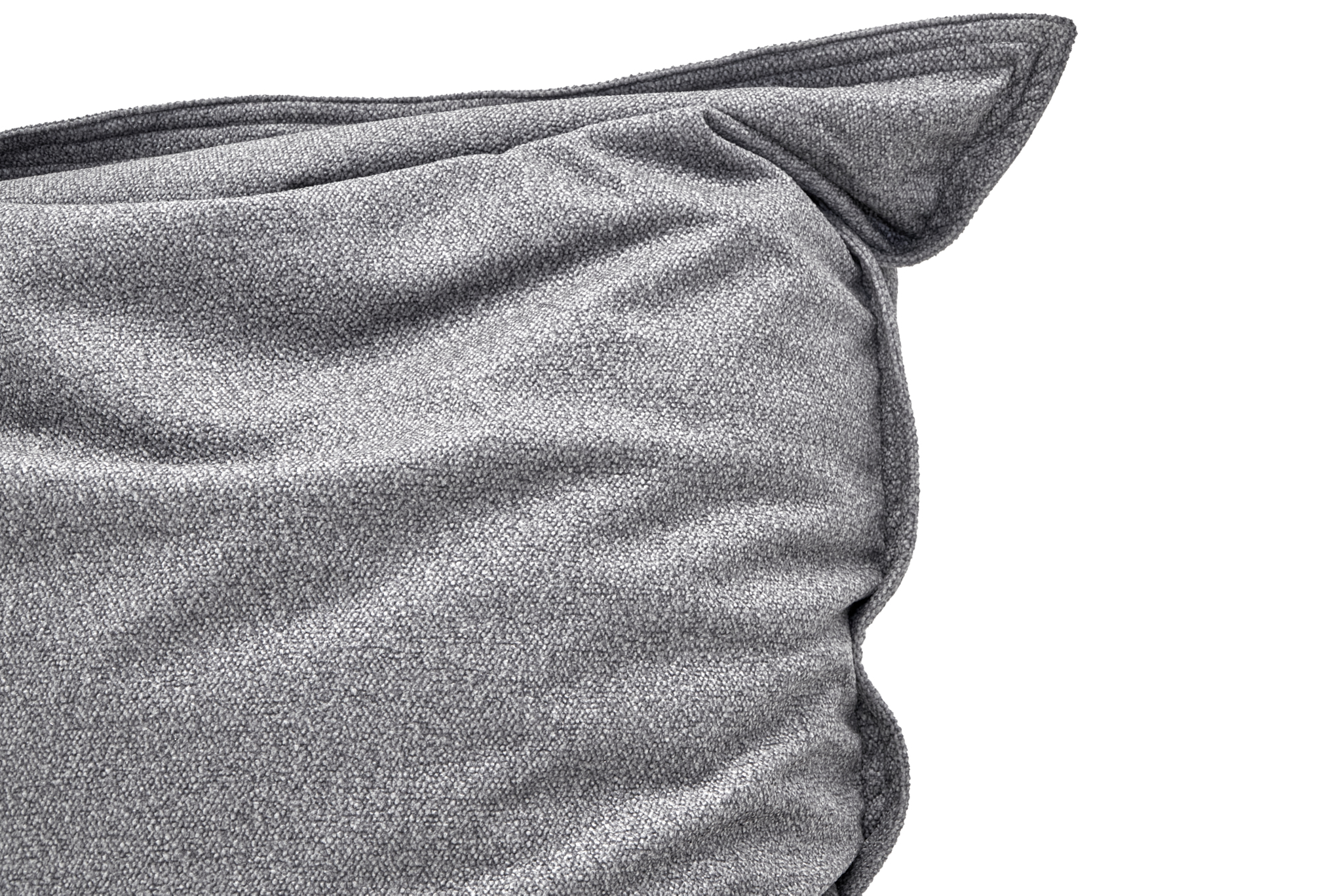 Puff para Interiores Tapizado en Tela Resistente de Alta Gama Gris
