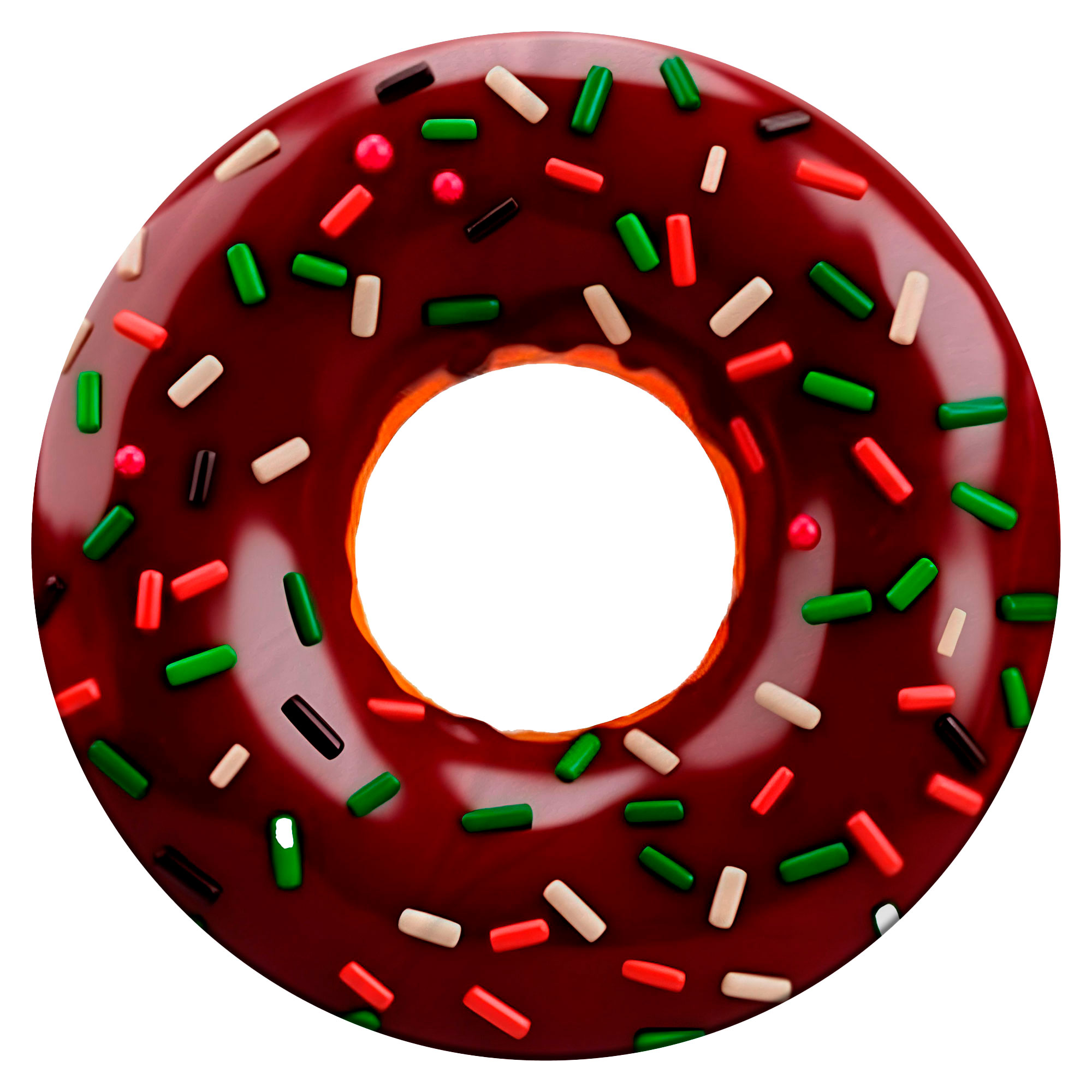 Cobija Manta Frazada Diseño Redonda de Dona de Chocolate Ultra Suave y Ligera de Alta Calidad