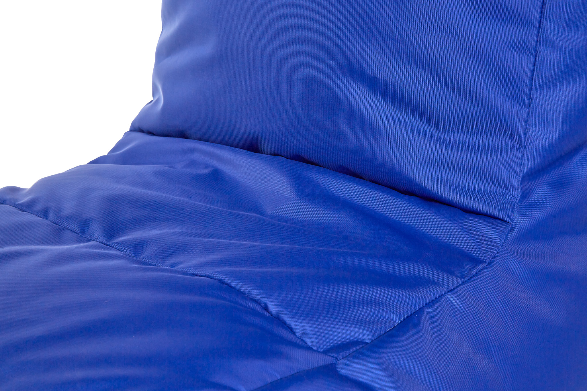 Puff Infantil para Interior y Exterior. Funda de Tela Poliéster Azul Rey Impermeable y Relleno de Microperlas de Poliestireno