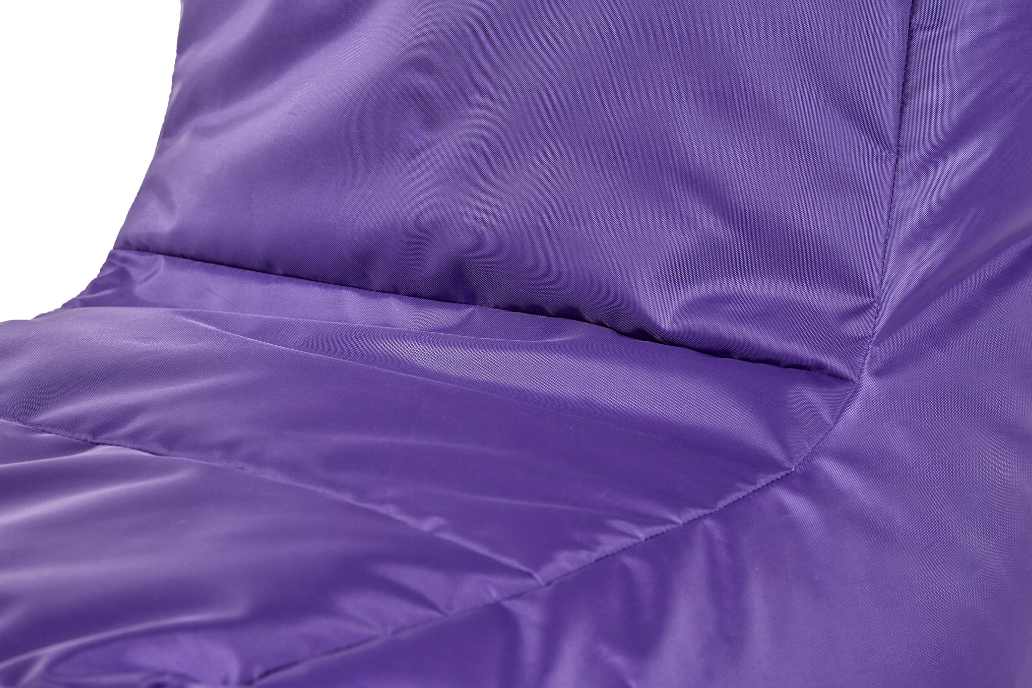 Puff Infantil para Interior y Exterior. Funda de Tela Poliéster Morado Impermeable y Relleno de Microperlas de Poliestireno
