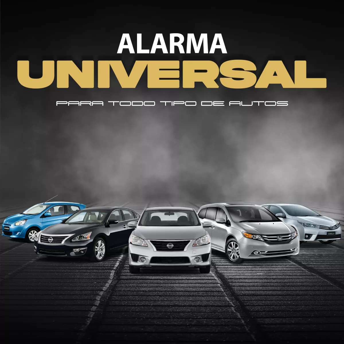 Alarma Automotriz Universal Con 2 Llaves 2 Seguros Electricos 2 Relay 