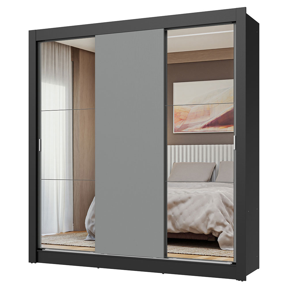 Ropero Closet Madesa 3 Puertas 2 Espejos NG
