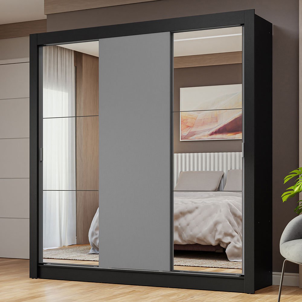 Ropero Closet Madesa 3 Puertas 2 Espejos NG