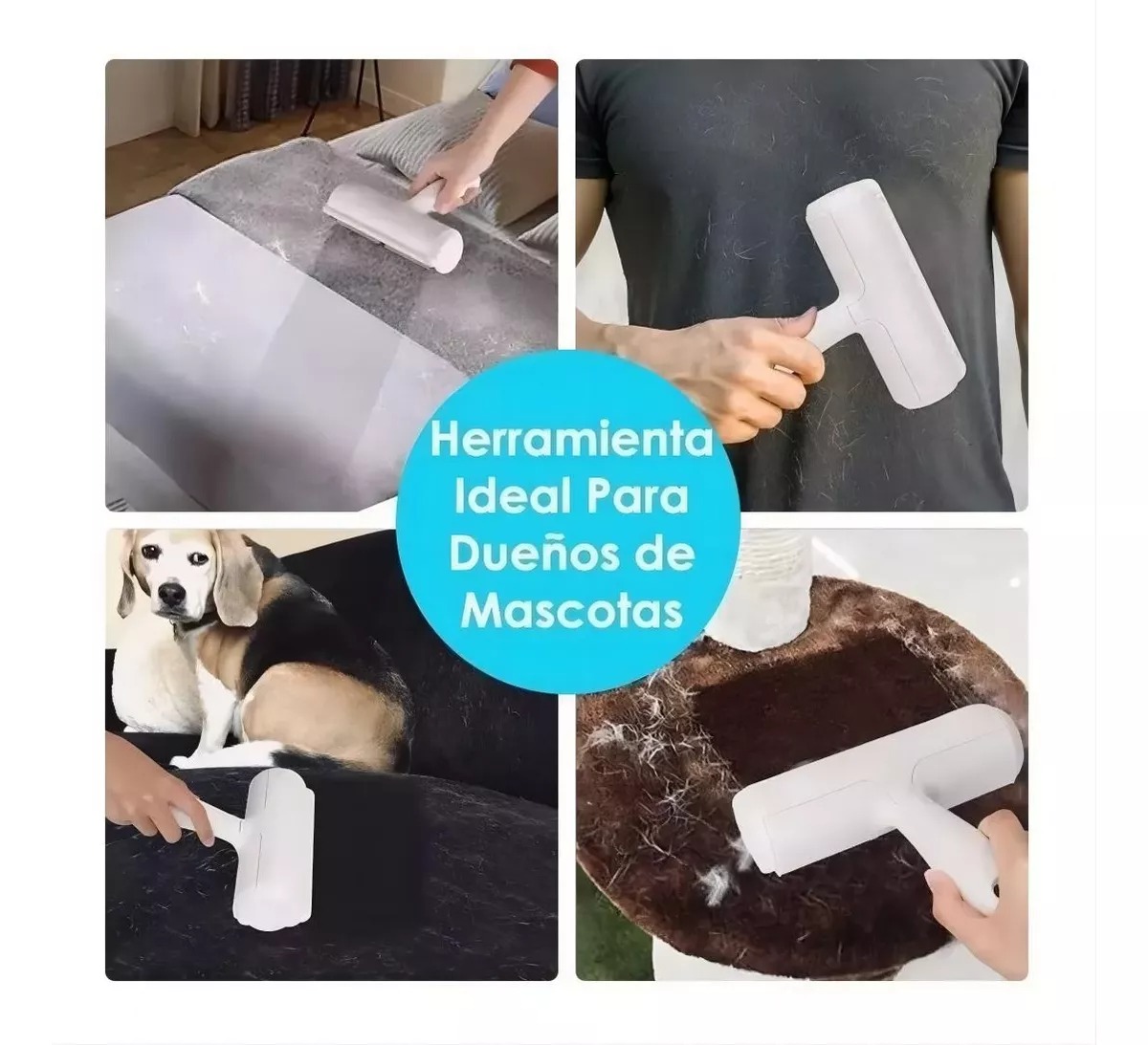 Cepillo Para Gatos/perros+rodillo Para Quitar Mascotas Pelos