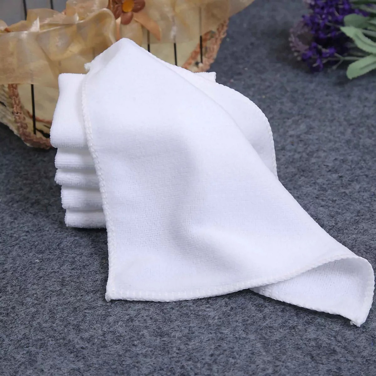 Toallas De Mano Toallas De Algodón De 30x30cm, 20 Unidades