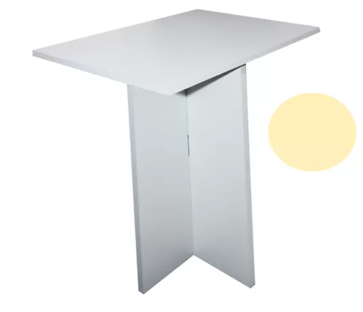 Mesa De Centro Mdf Melamico Resistente Vainilla Pastel