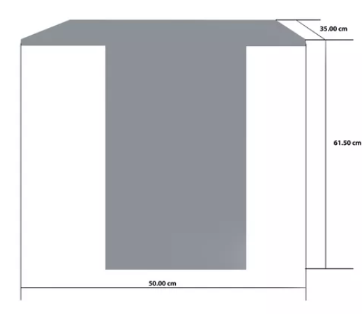 Mesa De Centro Mdf Melamico Resistente Vainilla Pastel