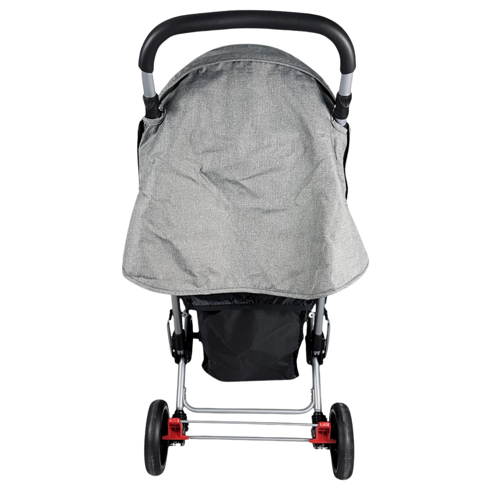 Carriola Gemelar para Bebe, Ruedas con Freno, Plegable, Reclinable-GRIS